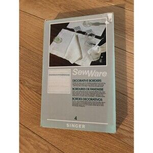 Vintage Singer Sew‎ Ware Number 4 Decorative Borders 1984